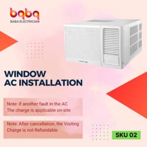 Window AC installation